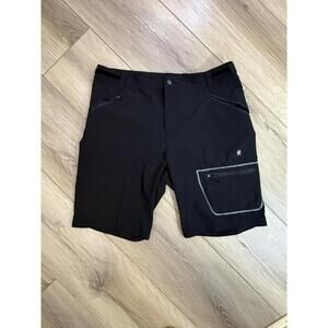 Little Donkey Andy Pants Mens XL Black Softshell Cropped Hiking Zip Pocket